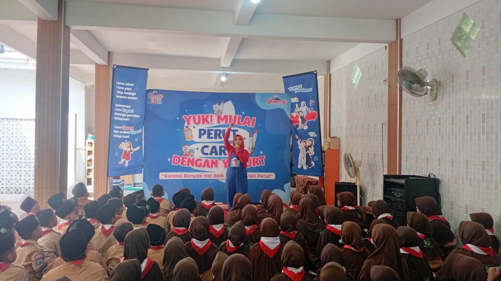 Sosialisasi Produk Cimory di MI Al-Hidayah Tarik, Ajak Siswa Biasakan Hidup Sehat